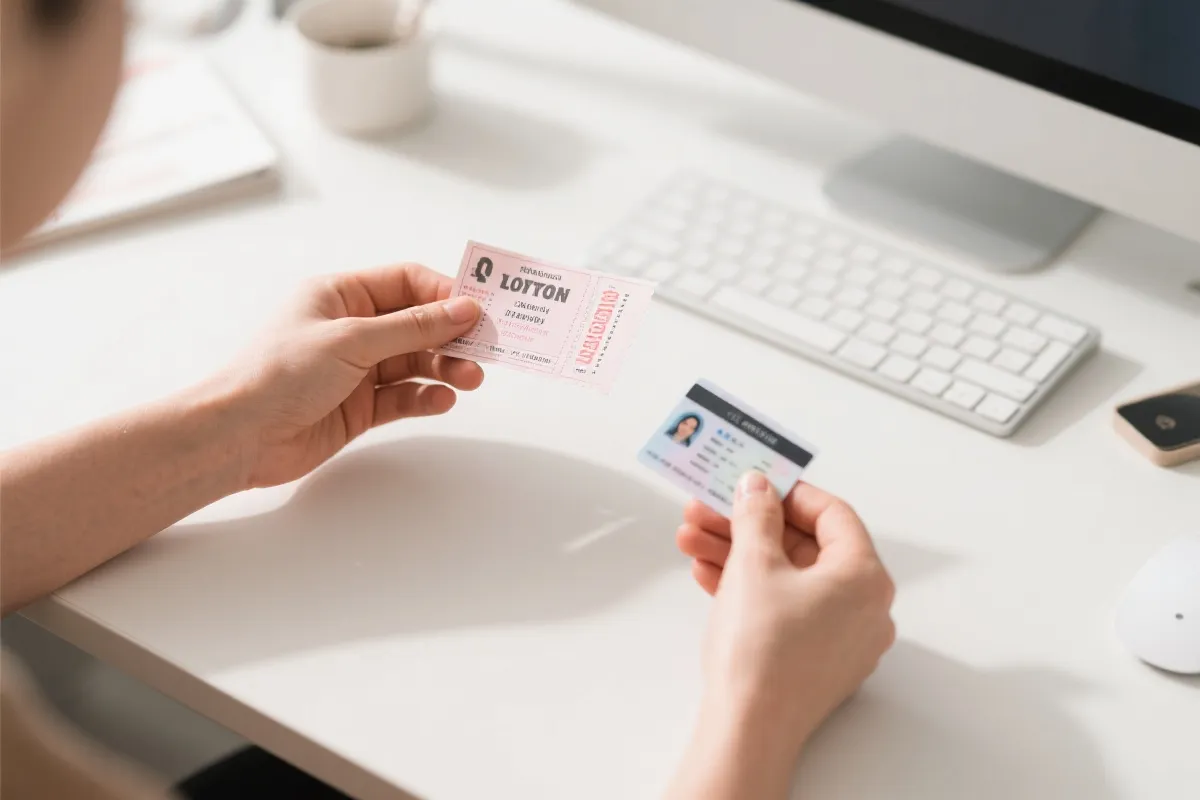 彩票兑奖流程与材料清单的简要示意图